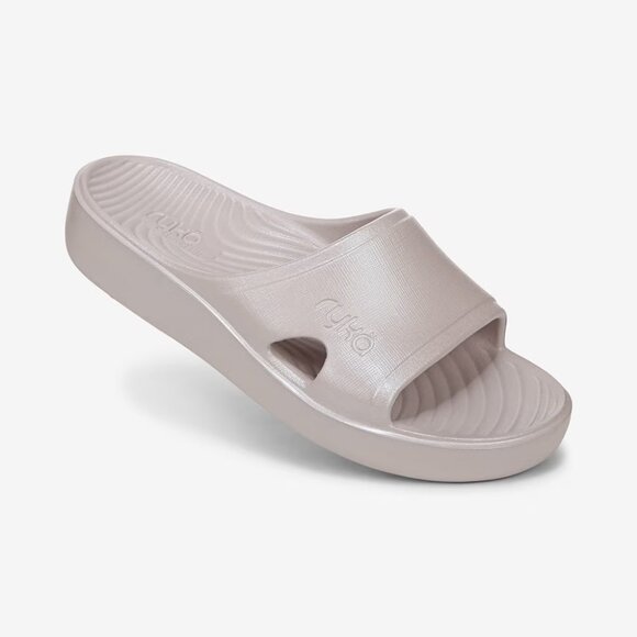 NWT Ryka Women's Soothe Slides Sandals Rose Pink Pearl Size 8 M $100 RY1241 - Picture 2 of 8